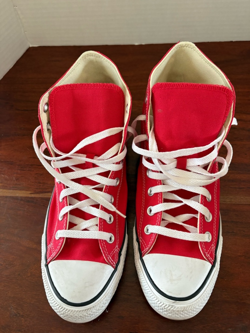 Converse Chuck Taylor All Star High Top Canvas Unisex Red Size 9 Men 11 Women - Picture 3 of 8